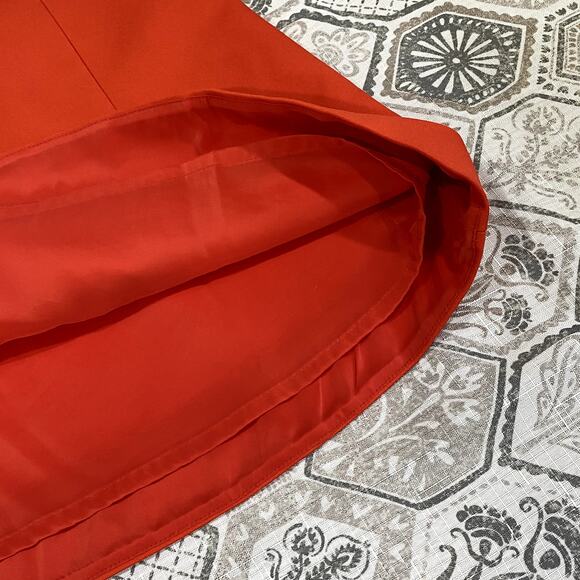 J. Crew Orange Flare Mini Skirt - Picture 3 of 7